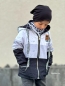Preview: VB - Ep " Block-Panel #weiss/grau/schwarz Konfetti "  Höhe 1 Meter - SOFTSHELL